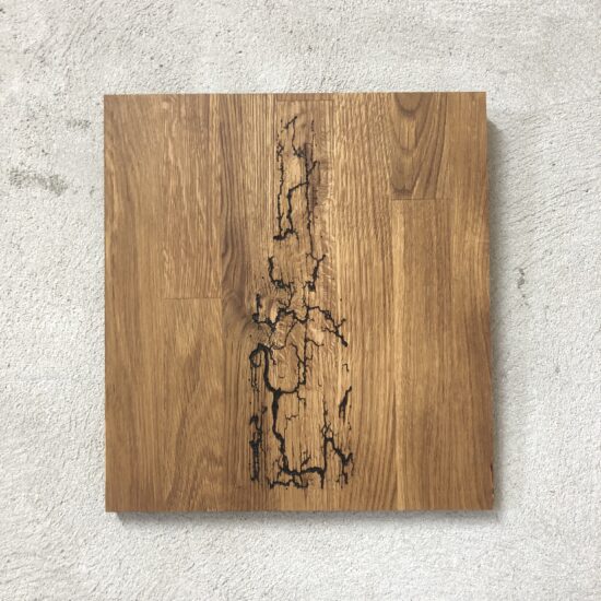 CHAMPAGNE – Technique n°7 : Electrolyse sur chêne en forme de bouteille de champagne